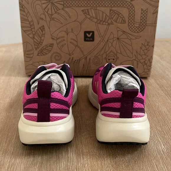 Veja Canary Light Alveomesh Lotus Platine Girl Sneakers Euro 29 31 Child 12 13.5 - Picture 5 of 8